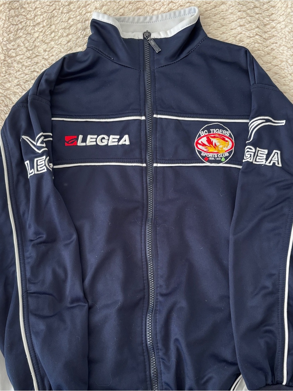& Other Stories Navy Track Jacket with White Trim